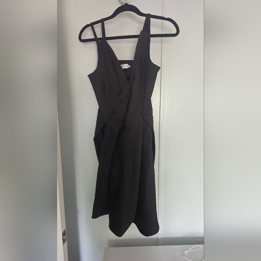 Reiss Black Sleeveless V-neck Sundress
